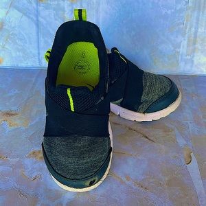 Worn slide on toddler shoes